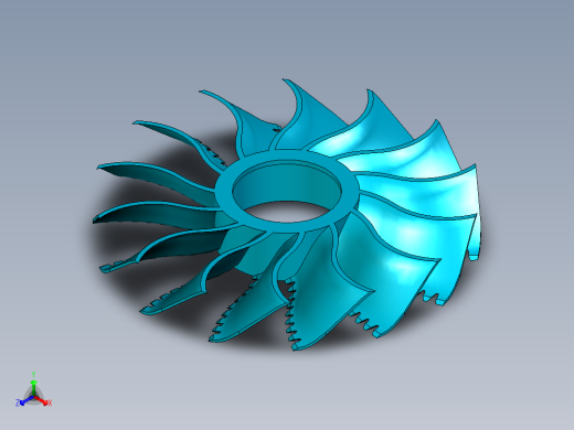 涡轮 叶片 涡扇 (8)