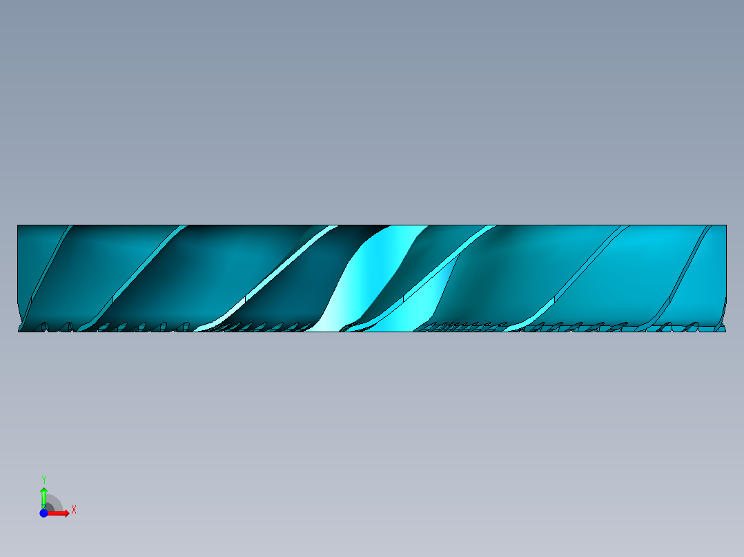 涡轮 叶片 涡扇 (8)前视图