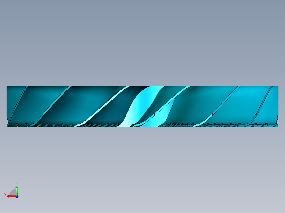 涡轮 叶片 涡扇 (8)后视图