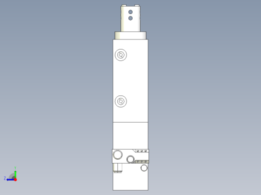 德克斯TUNKERS气缸数模SZV_1_40_B_T12_TUENKERS右视缩略图