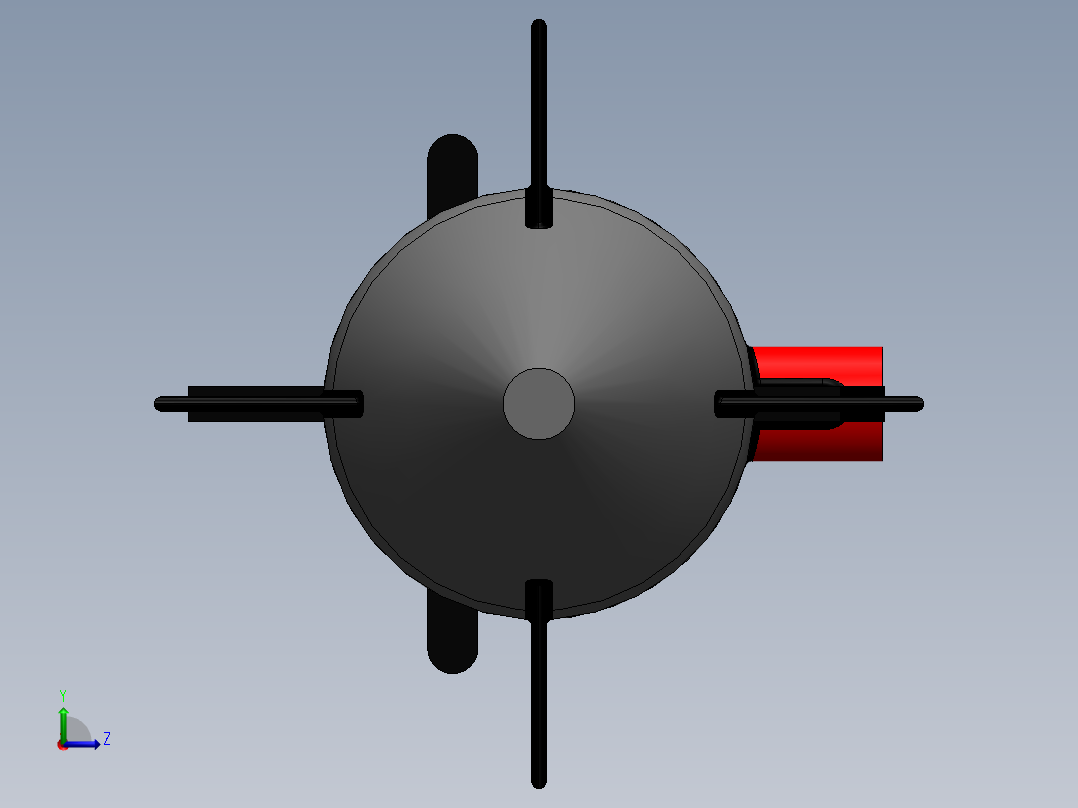 无人水下航行器（AUV）-2--sw左视图