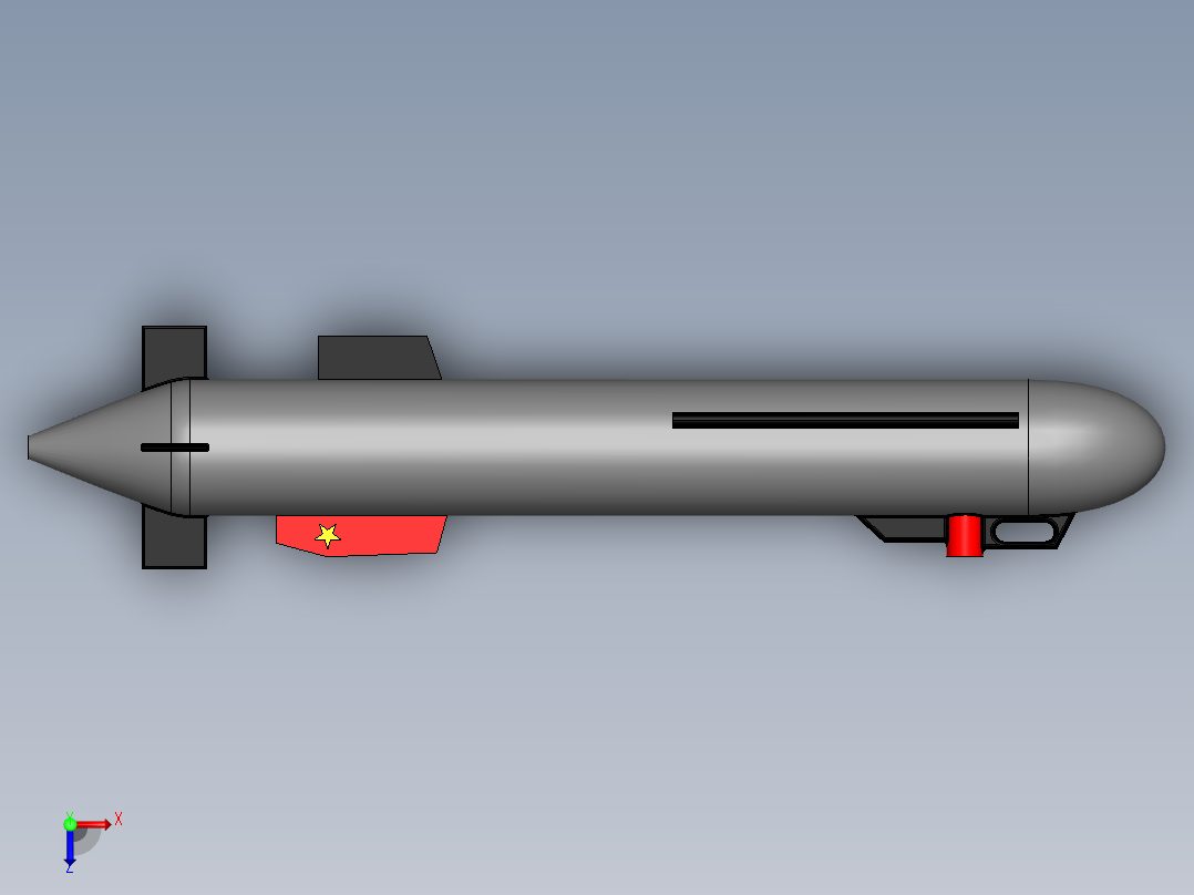无人水下航行器（AUV）-2--sw俯视图
