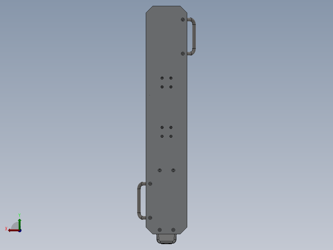 8_医用缝合器 医用缝合器击发测试夹具设计 包含三维和CAD图纸后视图
