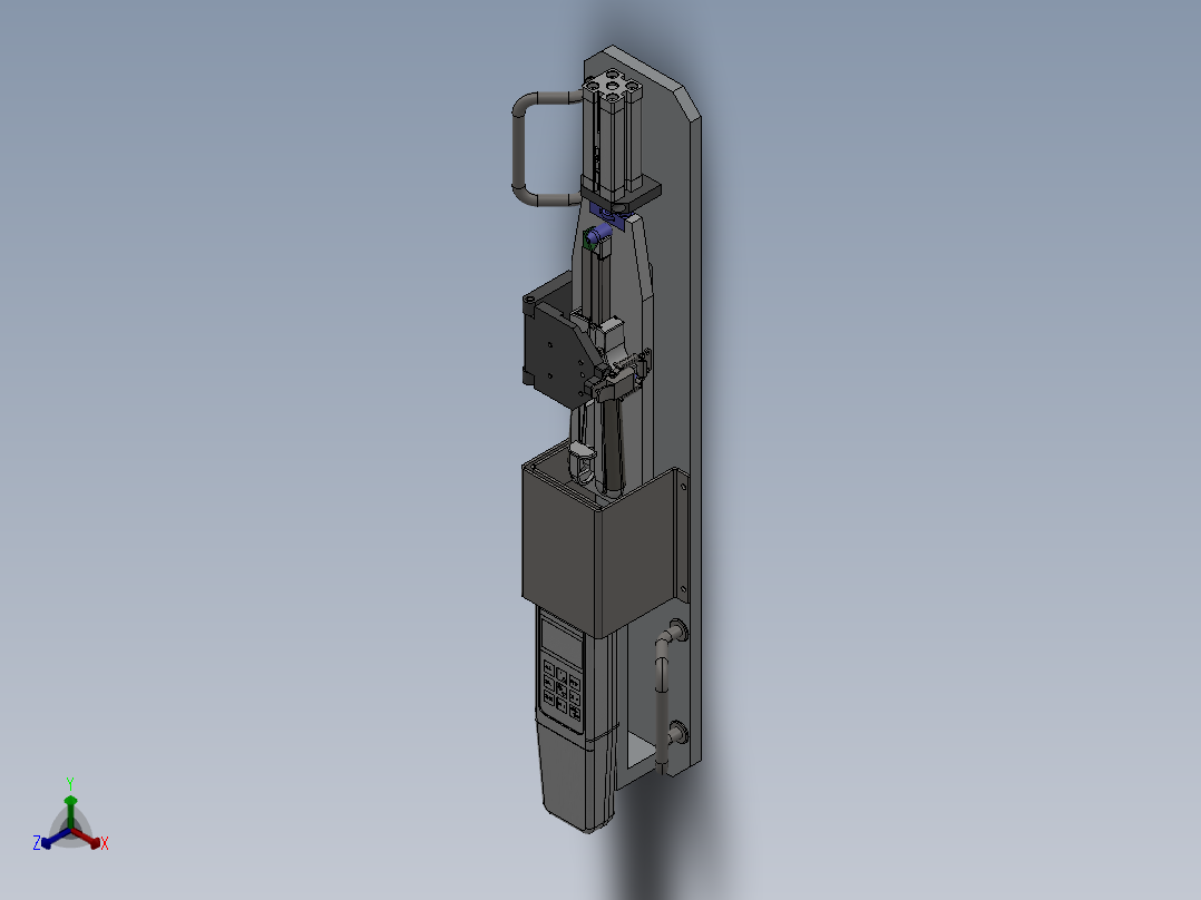 8_医用缝合器 医用缝合器击发测试夹具设计 包含三维和CAD图纸正等轴测图