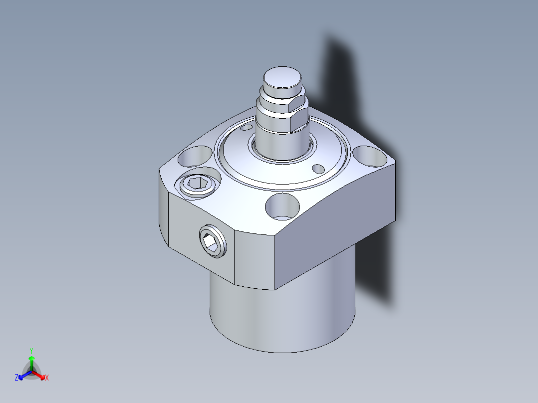 KOSMEKLC0402-GxM-E多系列多零件图纸模型主视图