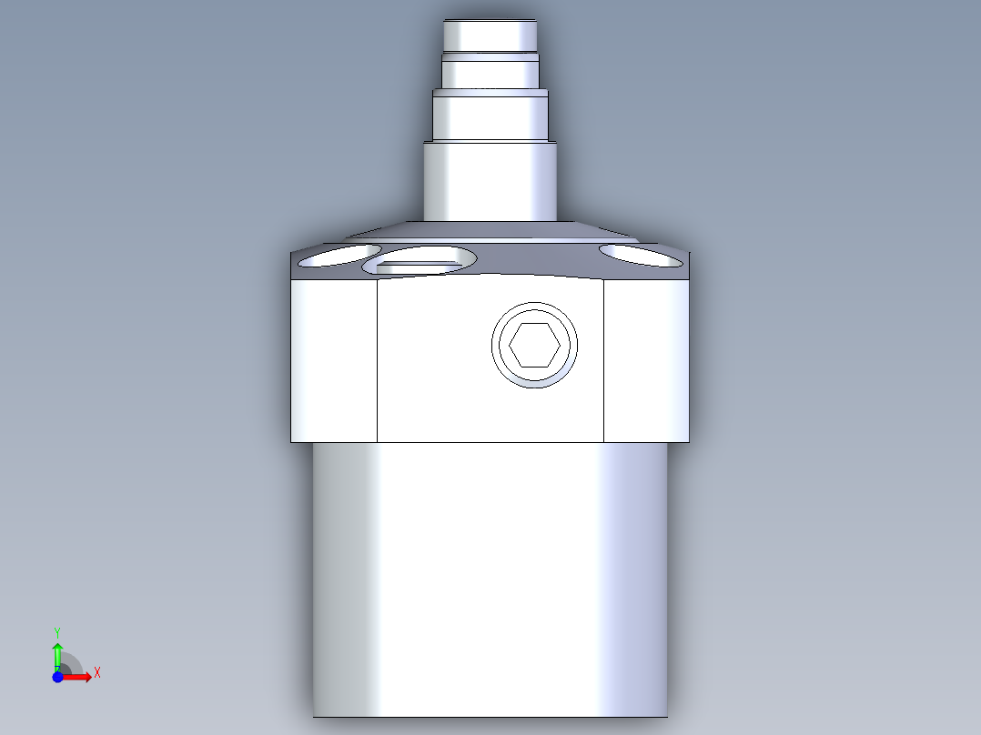KOSMEKLC0402-GxM-E多系列多零件图纸模型前视图