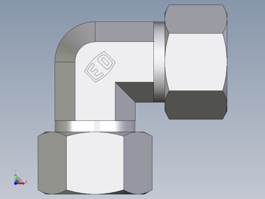 卡套式工业通用硬管接头EO_Union_elbow_W15LCF前视缩略图