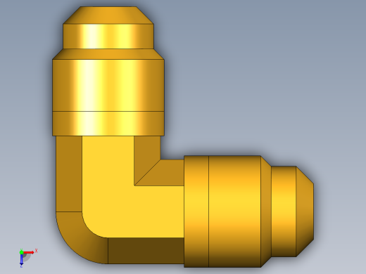 扩口式工业通用硬管接头Union Elbow 155F-5俯视缩略图