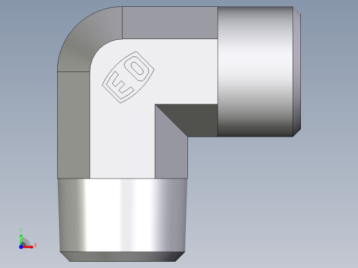 卡套式工业通用硬管接头EO_Male_stud_elbow_WE14SR71X前视缩略图