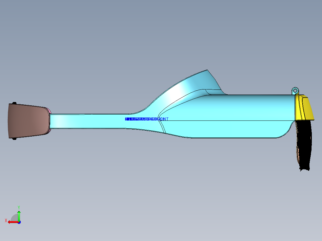 VR眼镜 三维模型后视图