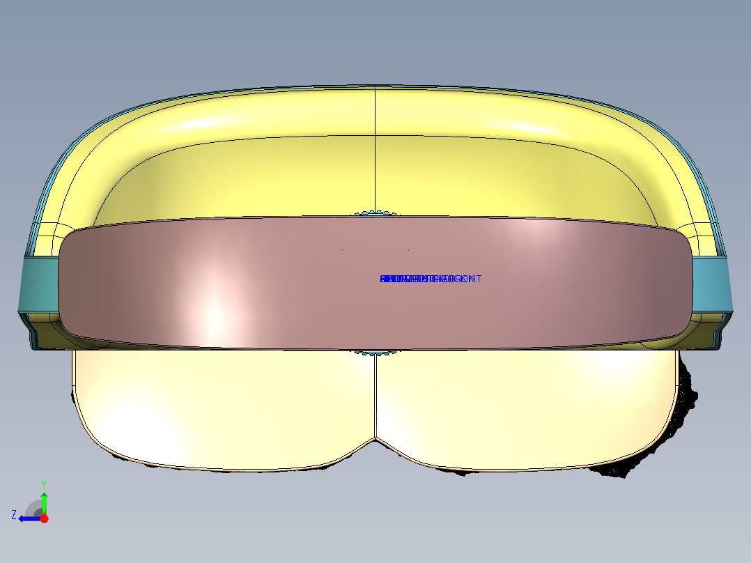 VR眼镜 三维模型右视图
