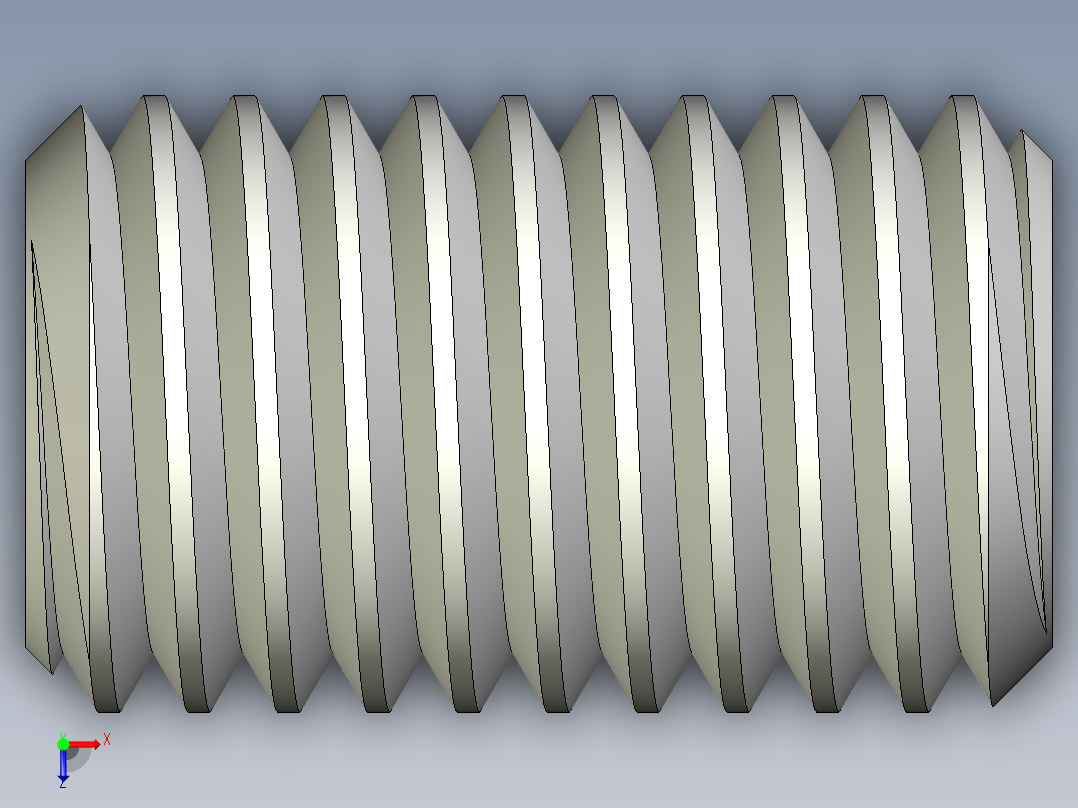 DIN 913-ISO 4026 固定螺钉-M12 L=20.STEP俯视图