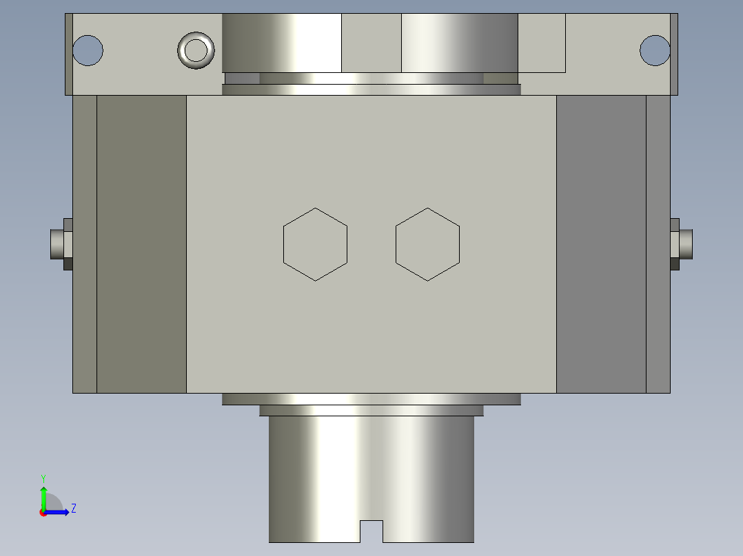 旋转气爪PRC60H-90左视图