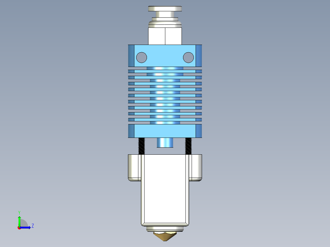 来自中国的 550C 热头 - 粗略模型左视图