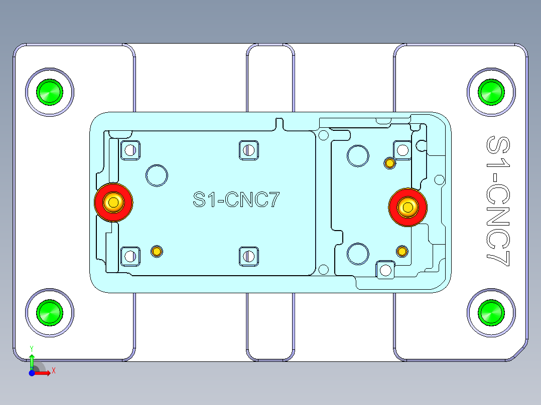 S1-CNC7笔记本CNC工装夹具三维模型-0121前视图