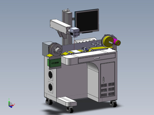 卷料自动进料激光打标(含DFM)sw17可编辑