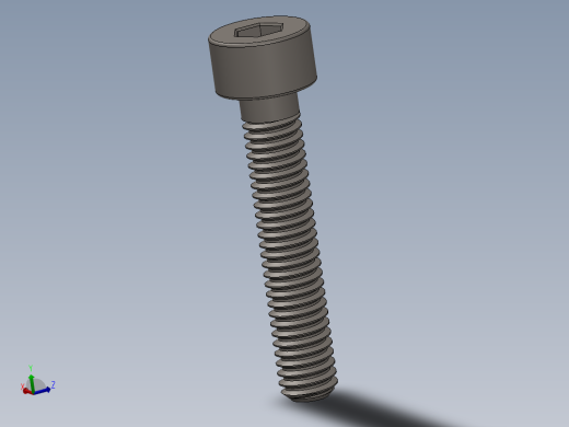 Screw_DIN_912_M4x22_A2.SLDPRT公制内六角螺钉