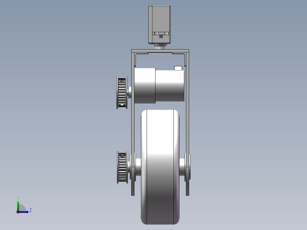 舵轮三维图左视图