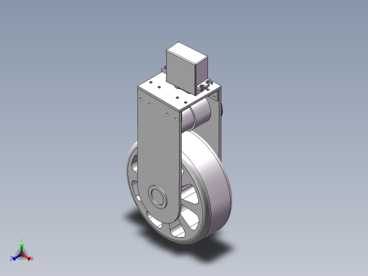 舵轮三维图正等轴测缩略图