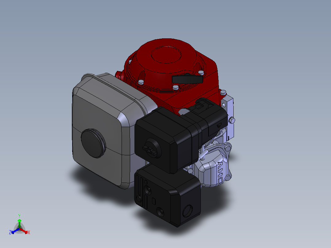 零件2(1)正等轴测图