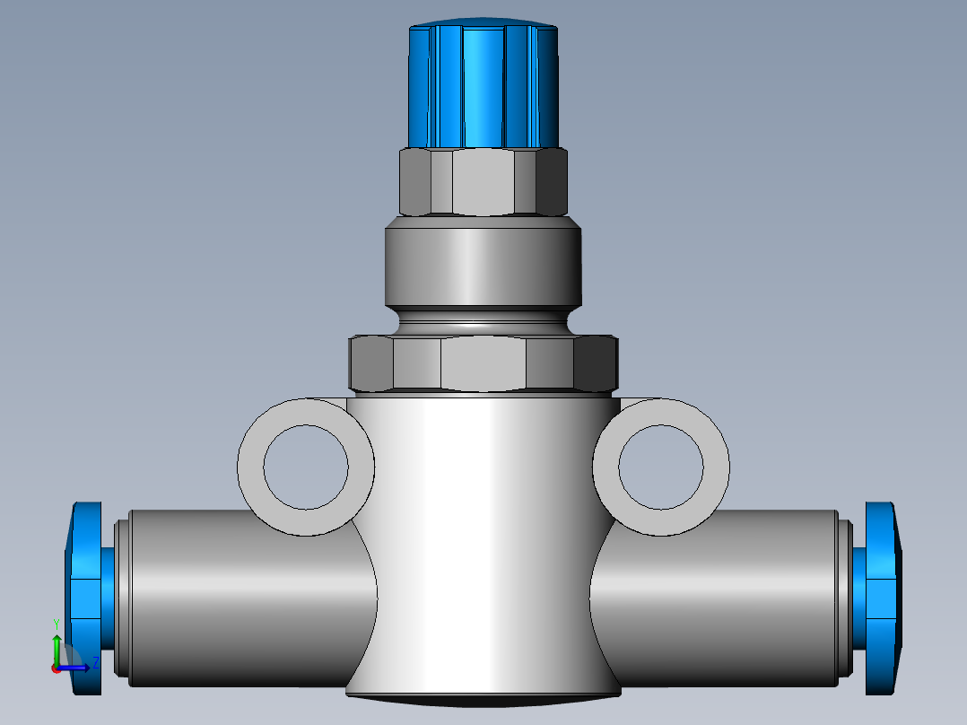 调速接头~GR-QS-4~FESTO(1)左视图