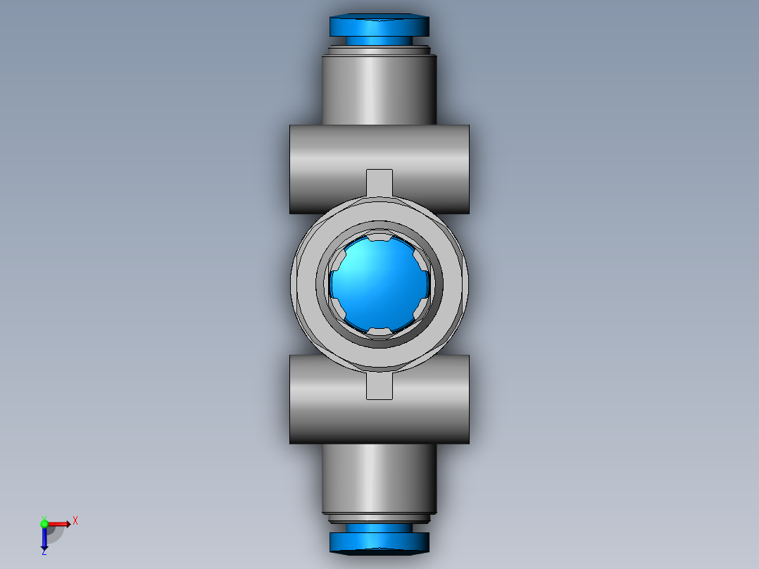 调速接头~GR-QS-4~FESTO(1)俯视图