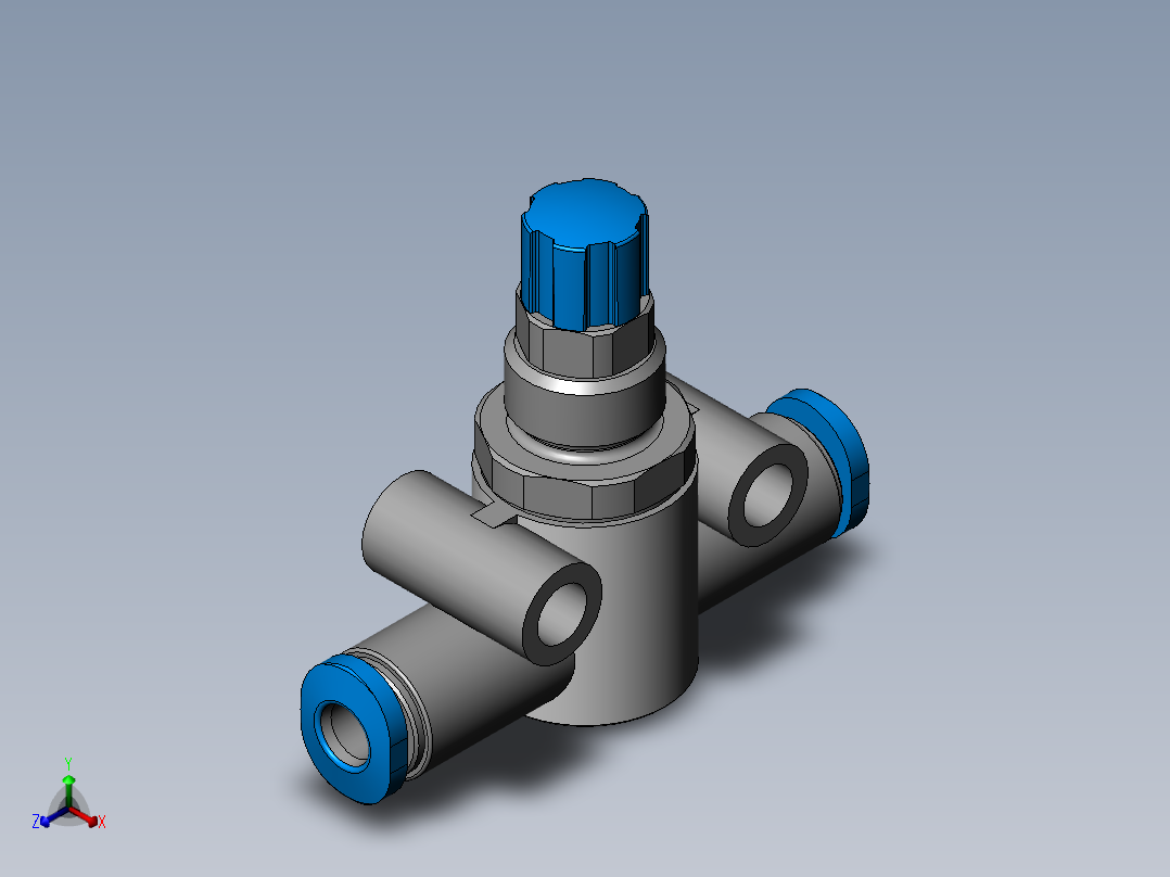 调速接头~GR-QS-4~FESTO(1)正等轴测图