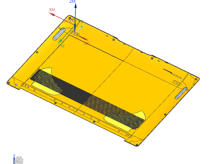 笔记本D壳铣外形+避位UG程序模型