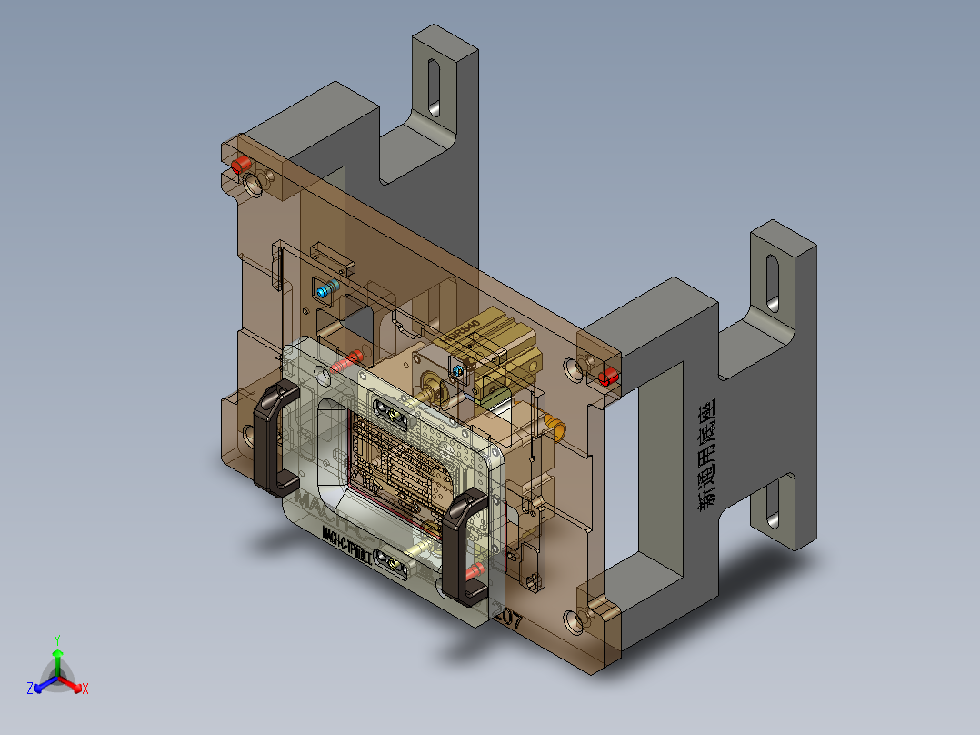 MACH-C笔记本CNC工装夹具三维模型-TP高度重工-201207主视图