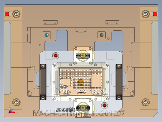 MACH-C笔记本CNC工装夹具三维模型-TP高度重工-201207前视缩略图