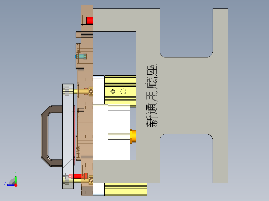 MACH-C笔记本CNC工装夹具三维模型-TP高度重工-201207右视图