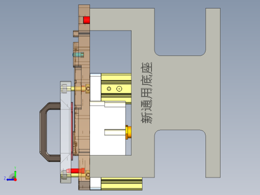 MACH-C笔记本CNC工装夹具三维模型-TP高度重工-201207右视缩略图