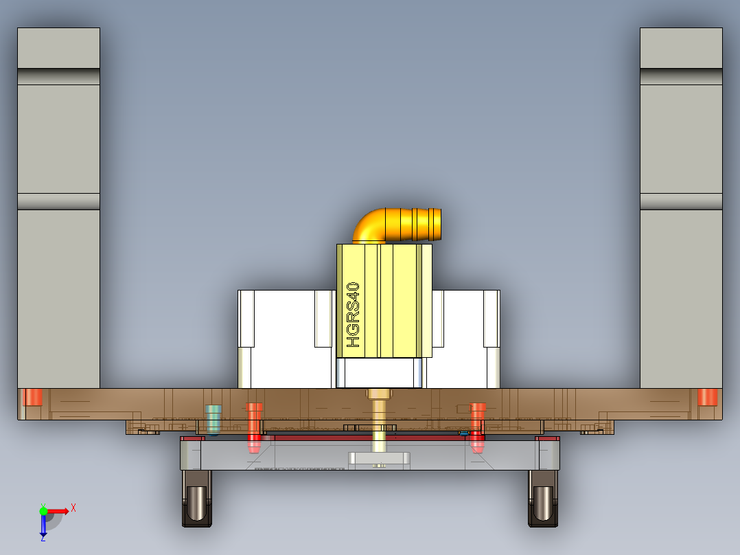 MACH-C笔记本CNC工装夹具三维模型-TP高度重工-201207俯视图