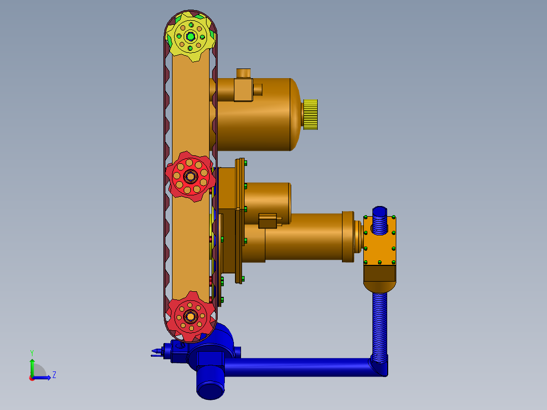 高压水切机左视图
