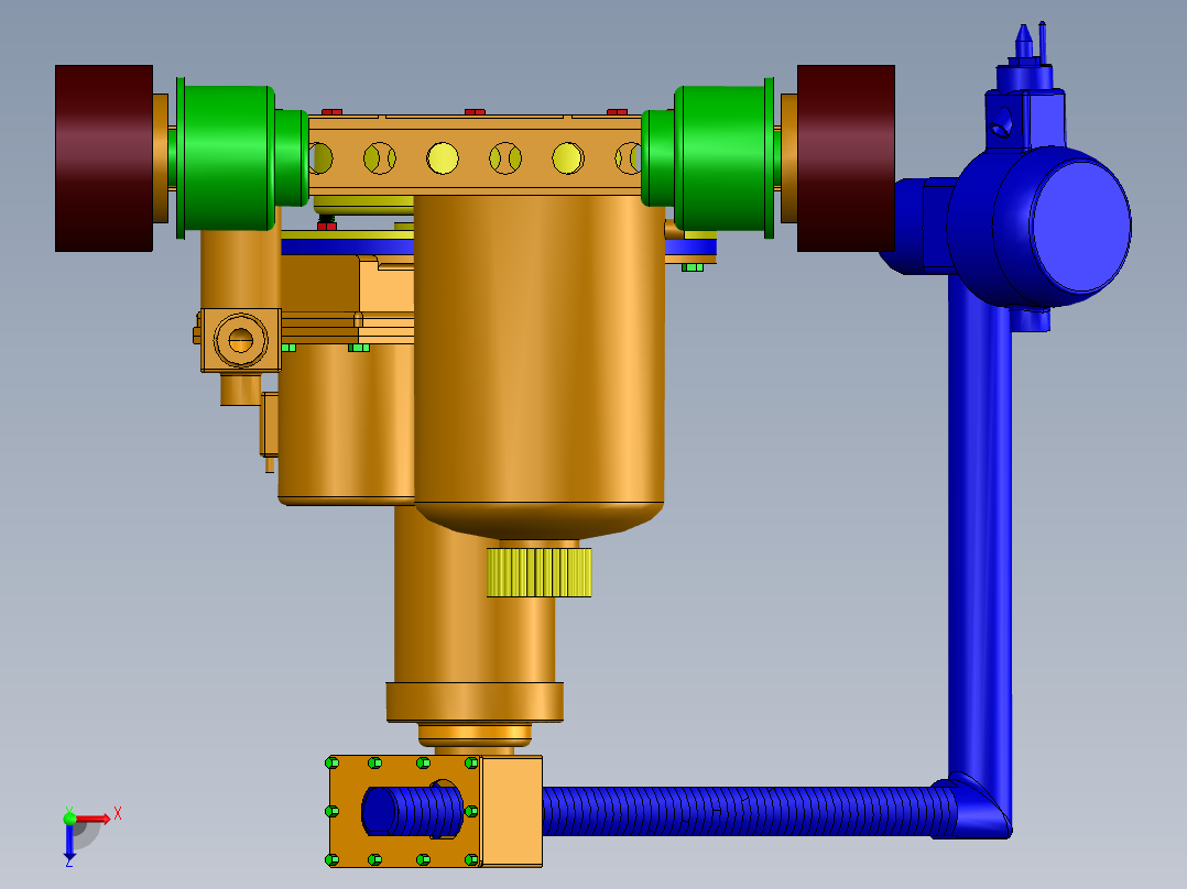 高压水切机俯视图