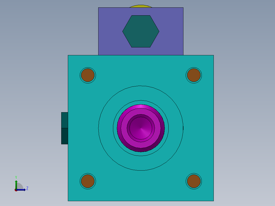 A0002558-特殊气缸左视图