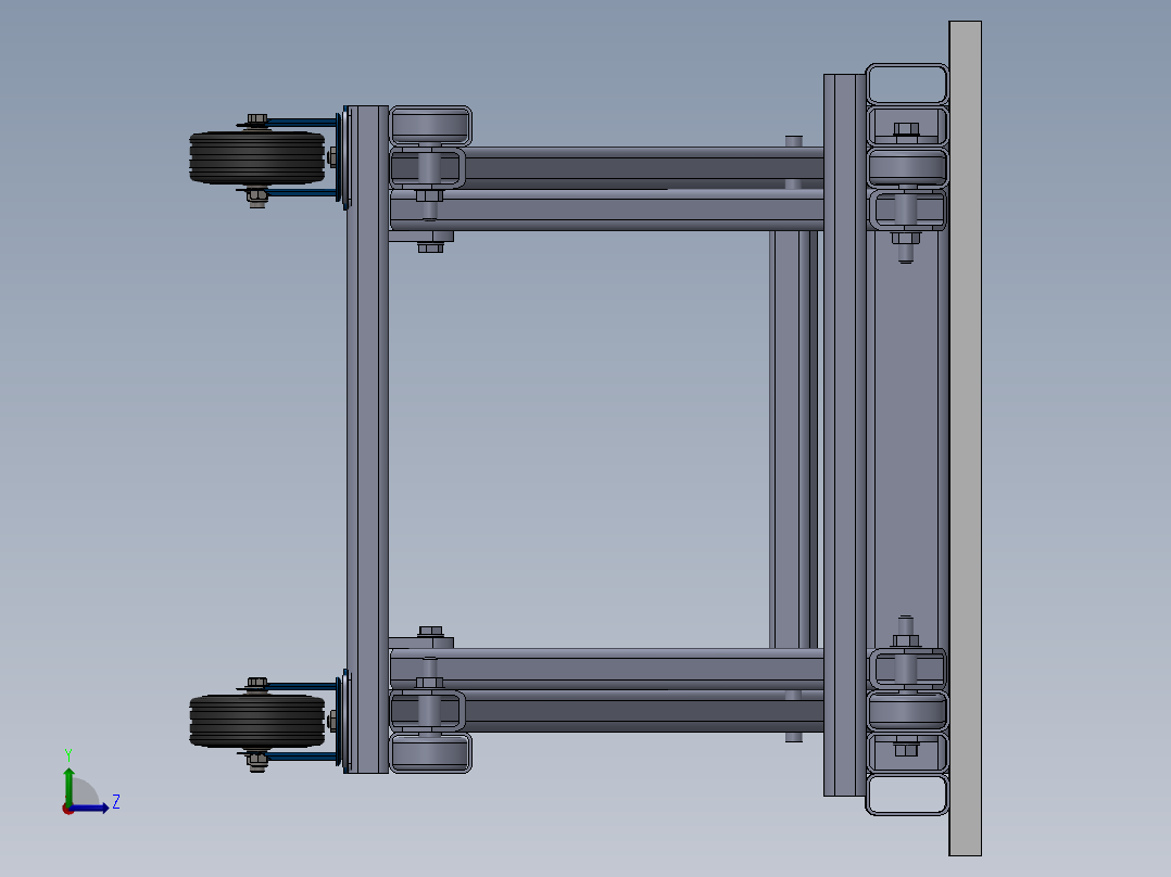 剪叉式升降机 、升降机(83)左视图