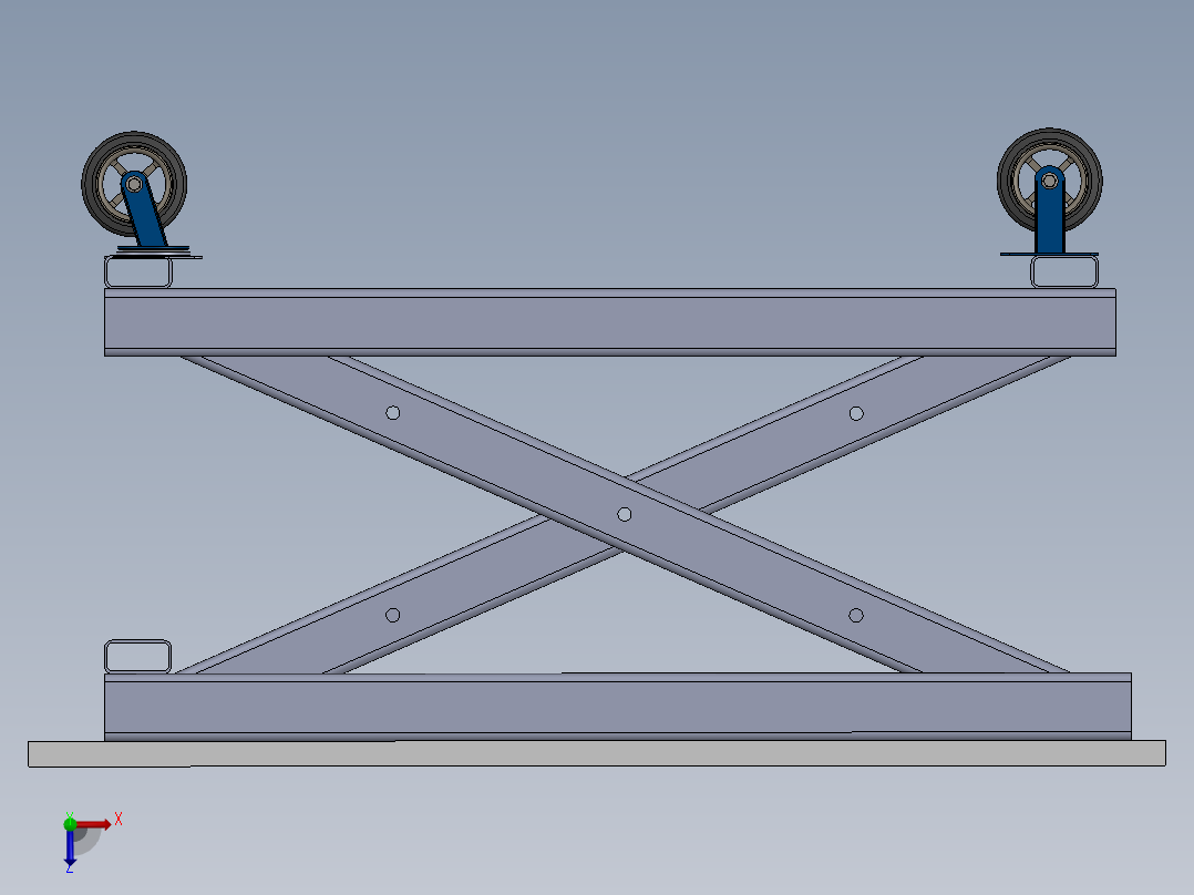 剪叉式升降机 、升降机(83)俯视图