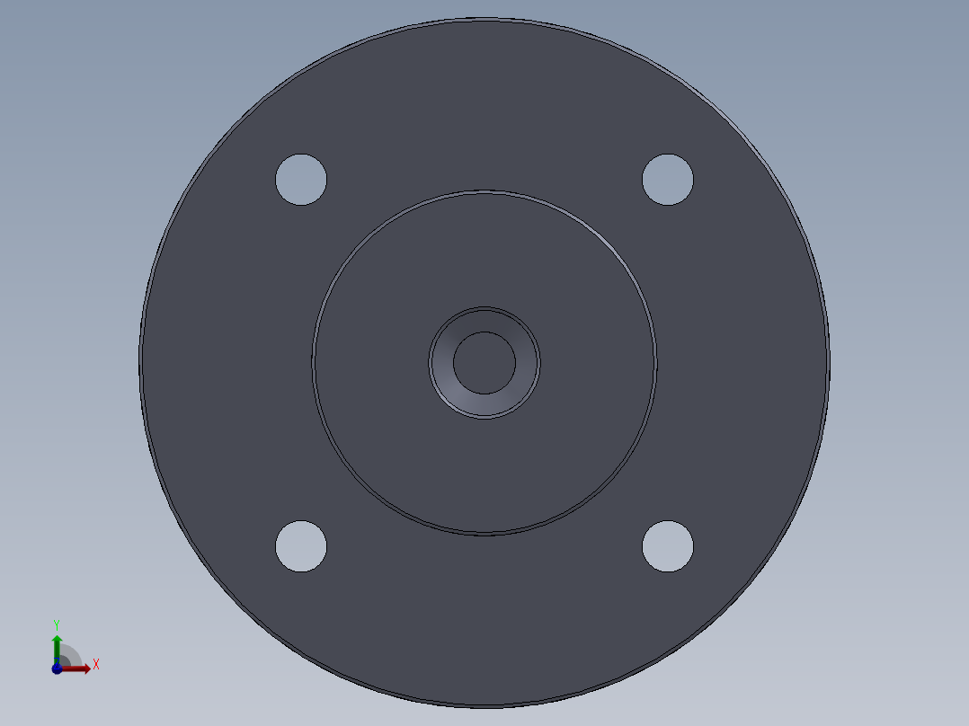 焊接型液压缸（带前端安装法兰） 80x45x1000 mm前视图