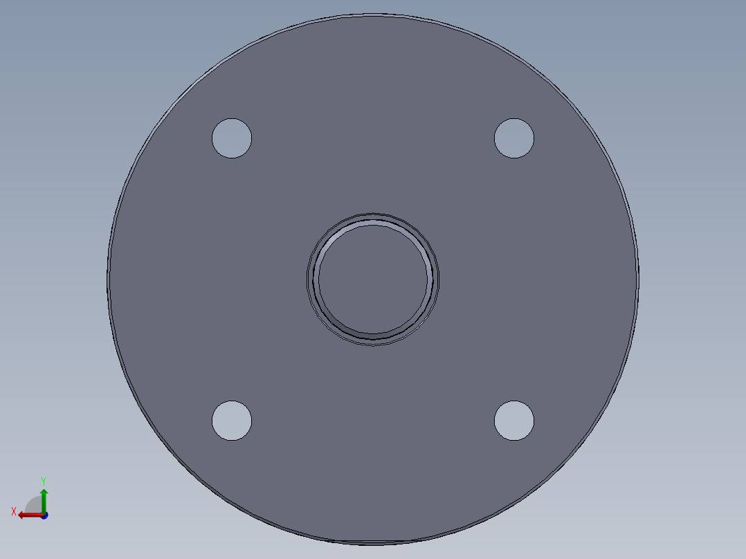 焊接型液压缸（带前端安装法兰） 80x45x1000 mm后视图