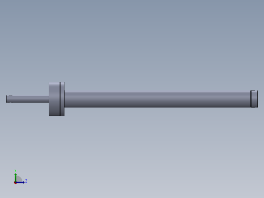 焊接型液压缸（带前端安装法兰） 80x45x1000 mm左视缩略图
