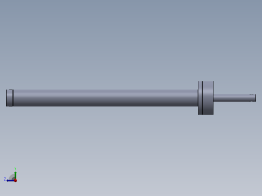 焊接型液压缸（带前端安装法兰） 80x45x1000 mm右视缩略图