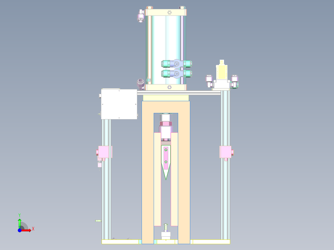 YZ-450 气动压装机前视图