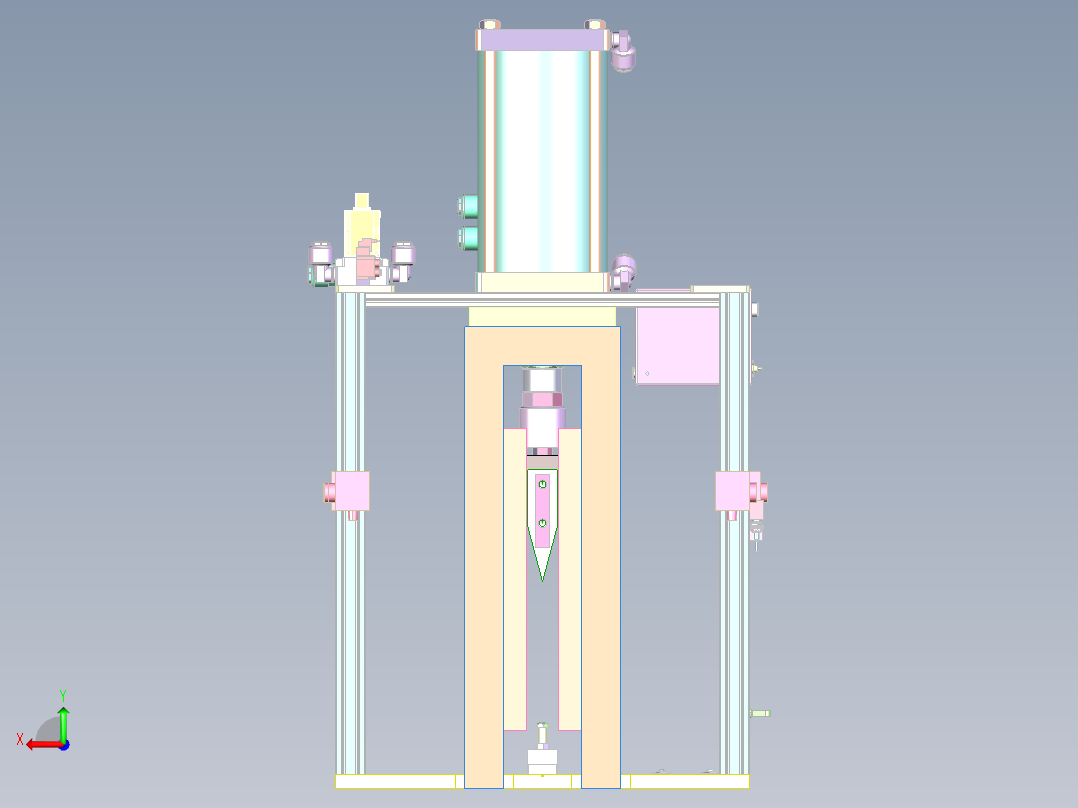 YZ-450 气动压装机后视图