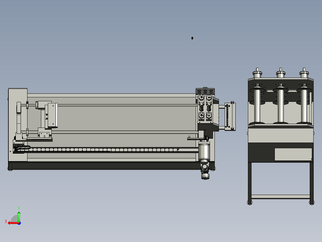 B2004265-绳切割机泡沫切割机后视图