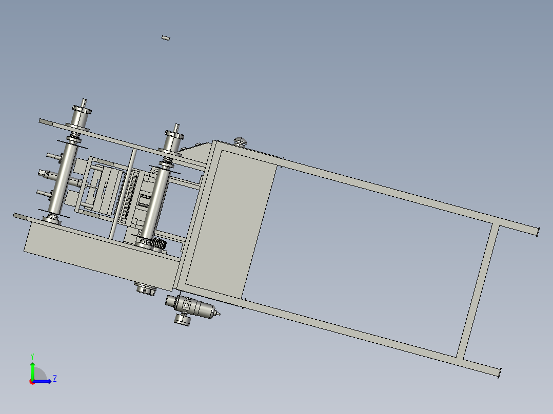 B2004265-绳切割机泡沫切割机左视图