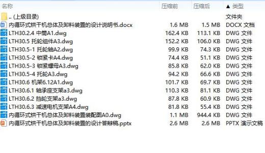 内循环式烘干机总体及卸料装置设计含11张CAD图缩略图