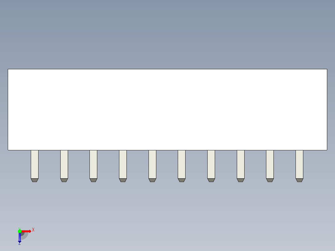 RMC接头引脚连接器集合俯视图