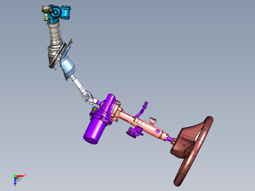 齿条式电动助力转向系统611723俯视缩略图