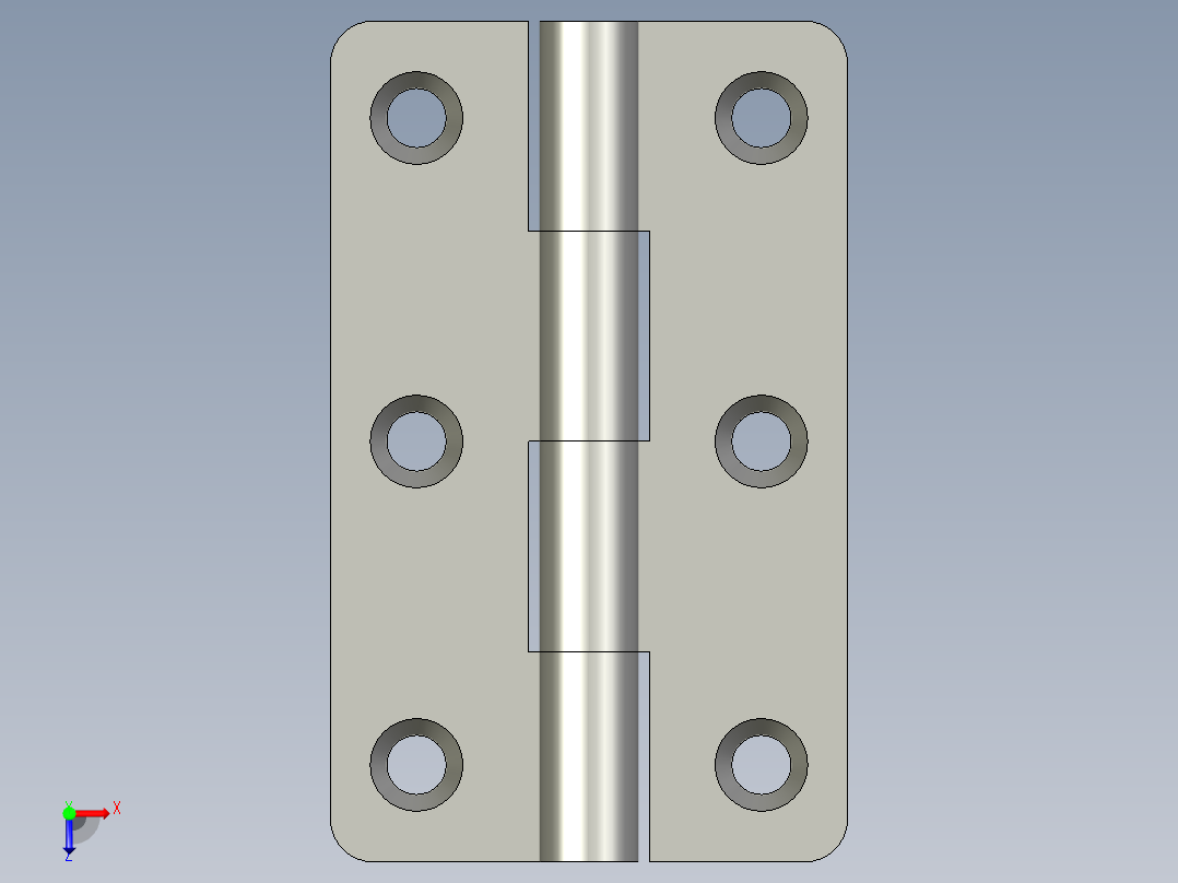 TSHHPSD锥孔型合页TSHHPSD6-3俯视图